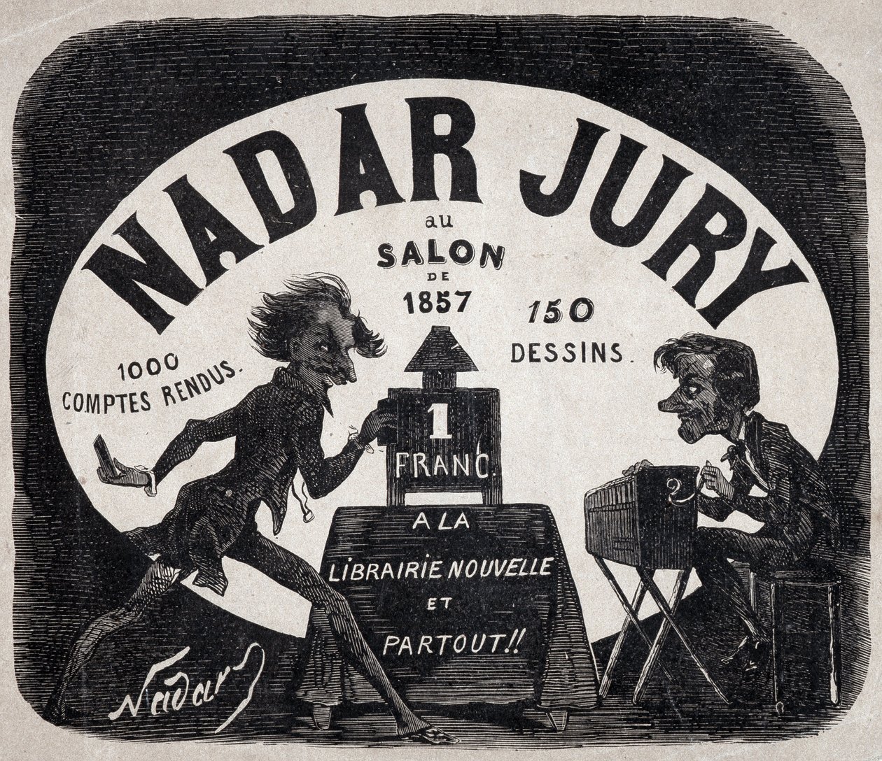 Album Nadar jury au salon de 1857 - Nadar