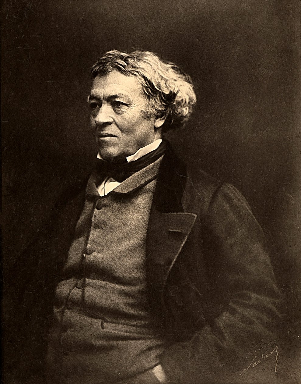 Portrait du peintre français, Jean Baptiste Camille Corot - Nadar