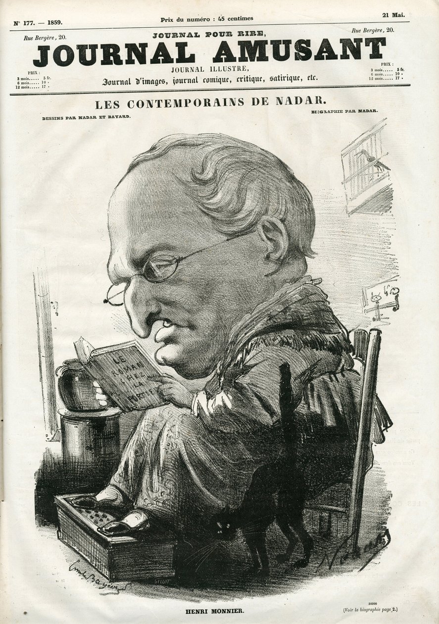Couverture de « Le Journal Amusant », 05 mai 1859 (gravure) - Nadar