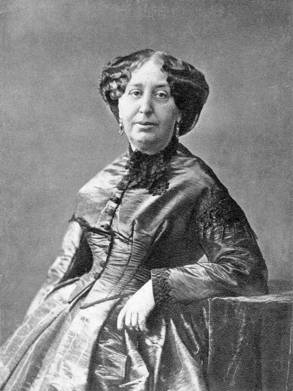 Écrivain George Sand (1804-1876) vers 1860, photo par Nadar mai 1852 - Nadar