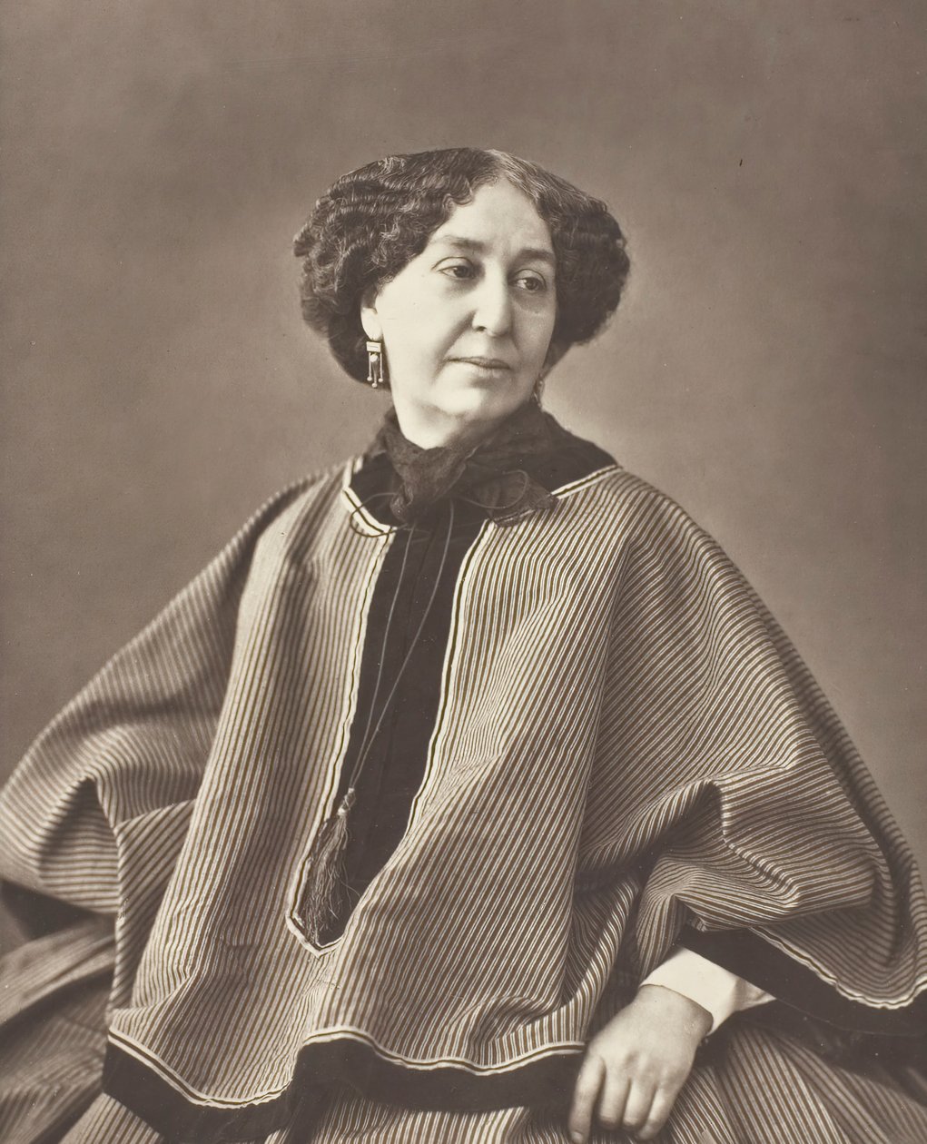 Georges Sand née Amantine Lucile Aurore Dupin, romancière française, 1804-1876, 1864 - Nadar