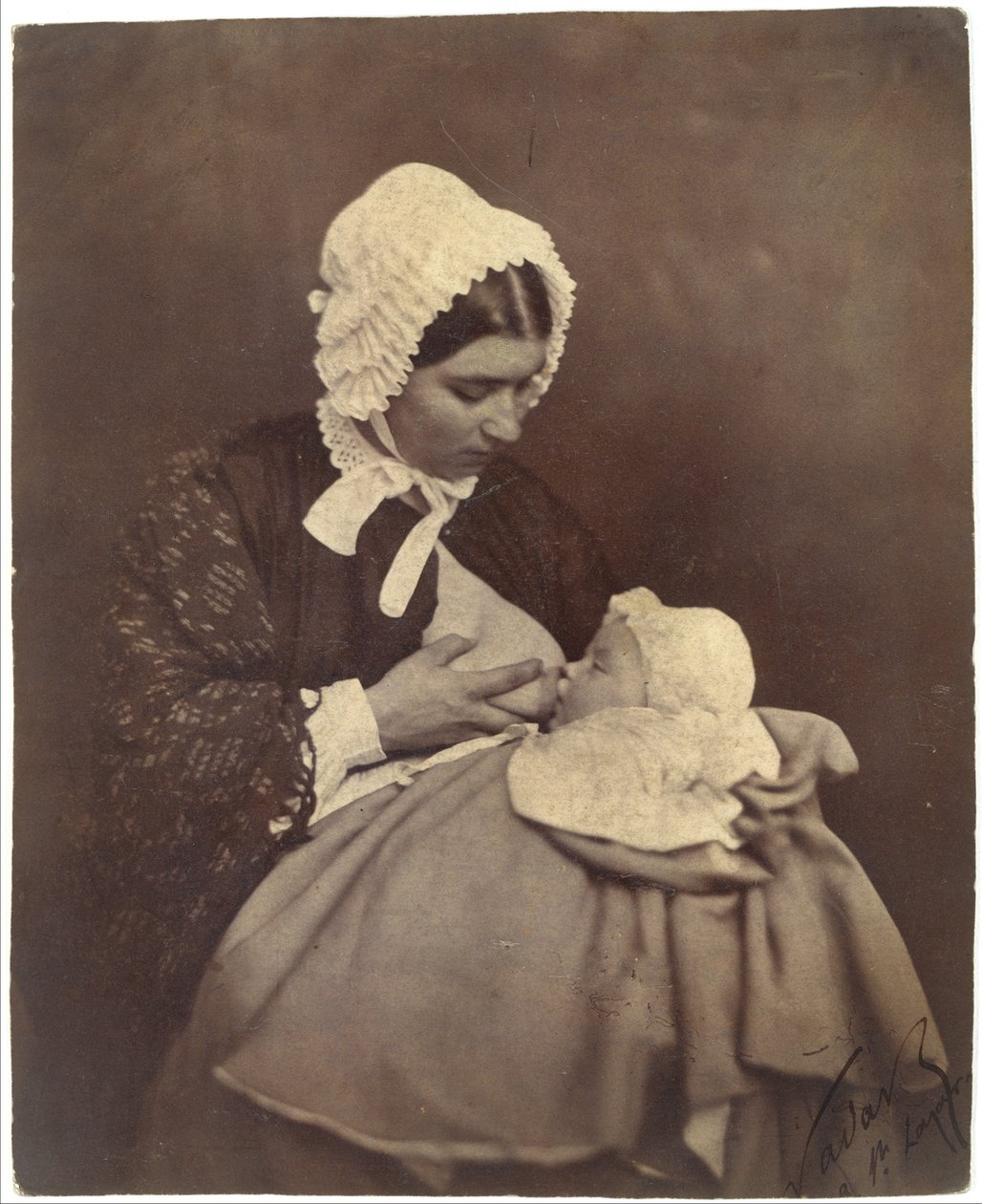Paul Nadar au sein de sa nourrice - Nadar