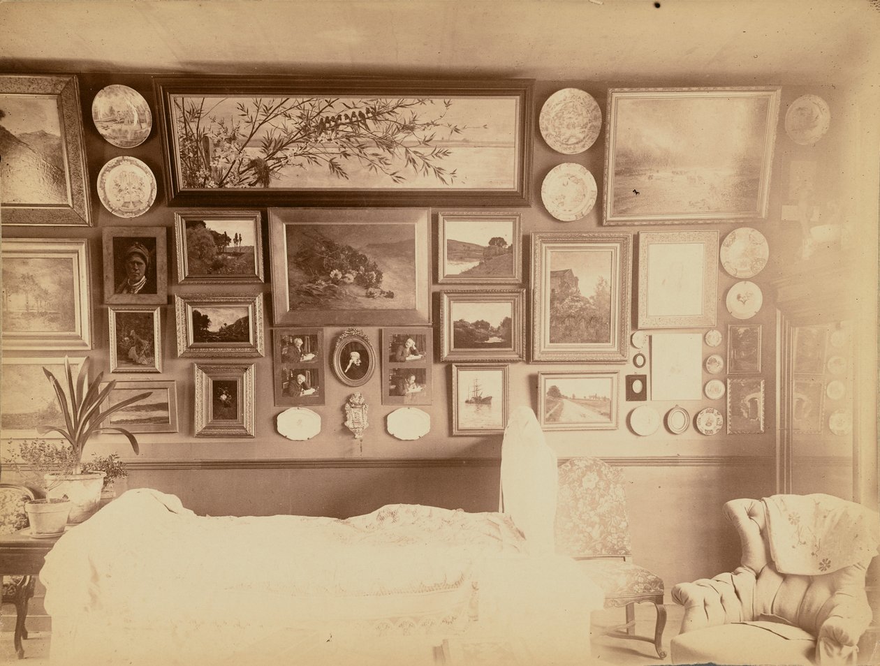 Sénart, la chambre - Nadar [Gaspard Félix Tournachon]