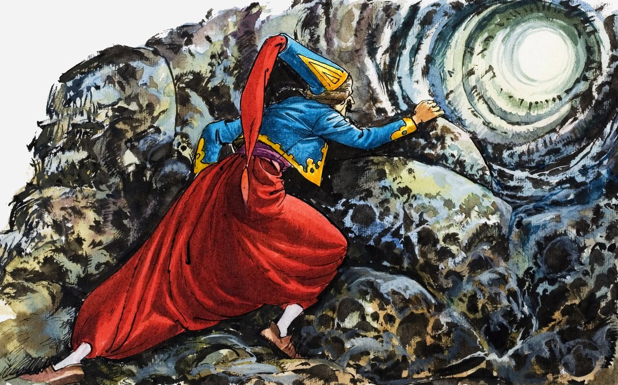 Les merveilleuses aventures du baron de Munchausen (gouache sur papier) - Nadir Quinto