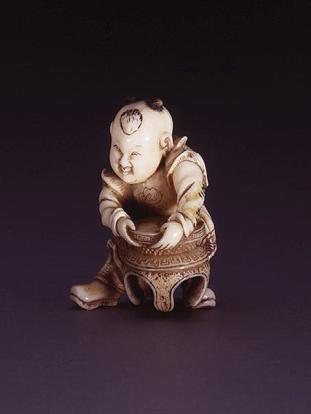 Netsuke, représentant un karako, vers 1830 - Nagahama Sokei