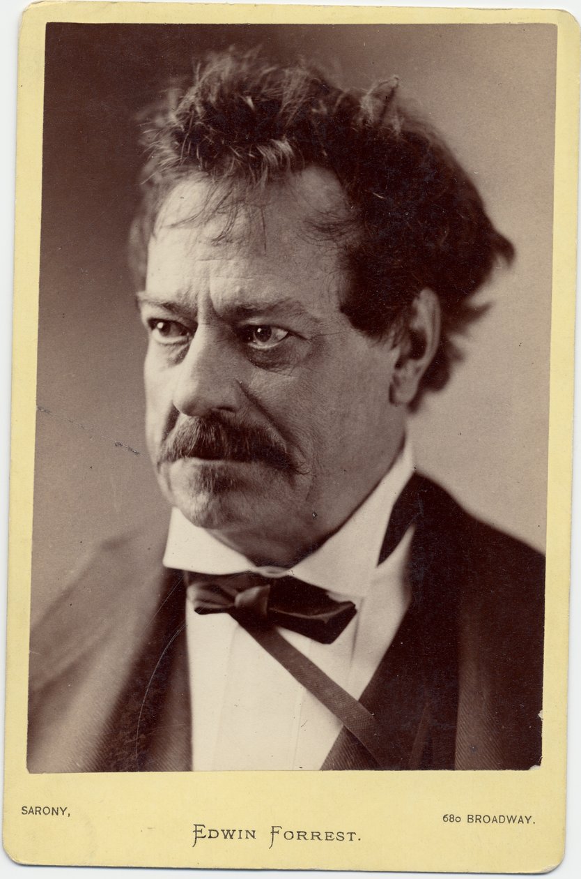 Edwin Forrest (1806-72), acteur américain - Napoleon Sarony