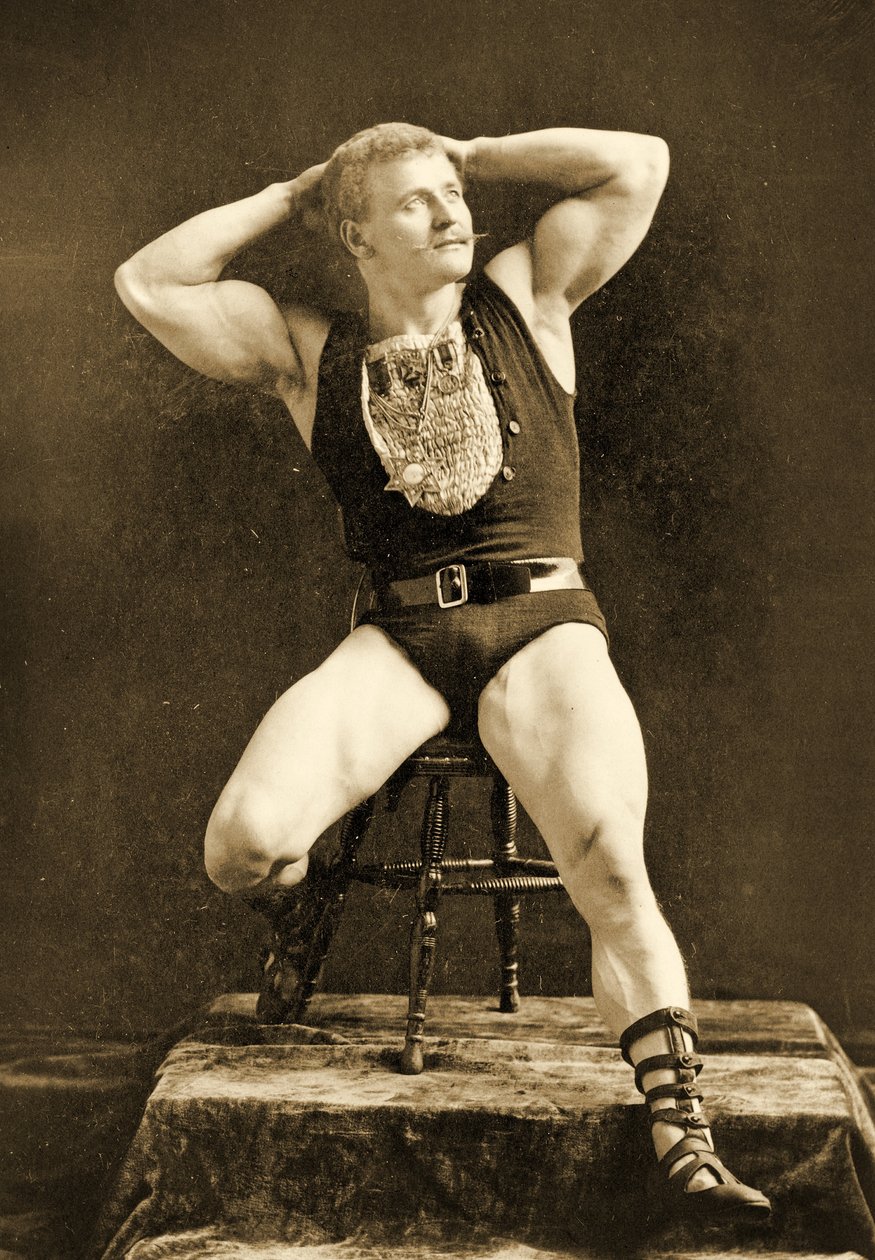 Eugen Sandow, en pose classique gréco-romaine, vers 1893 - Napoleon Sarony