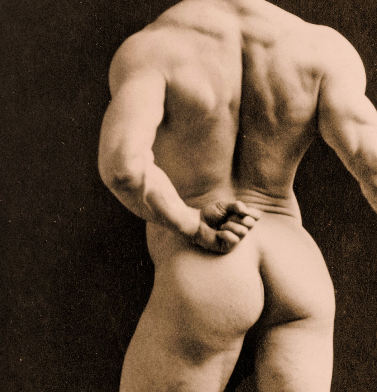Eugen Sandow, en pose gréco-romaine classique, vers 1893 - Napoleon Sarony