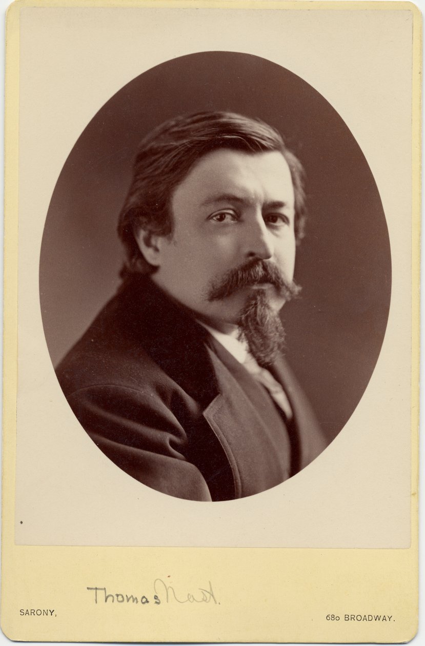 Thomas Nast (1840-1902), caricaturiste américain - Napoleon Sarony