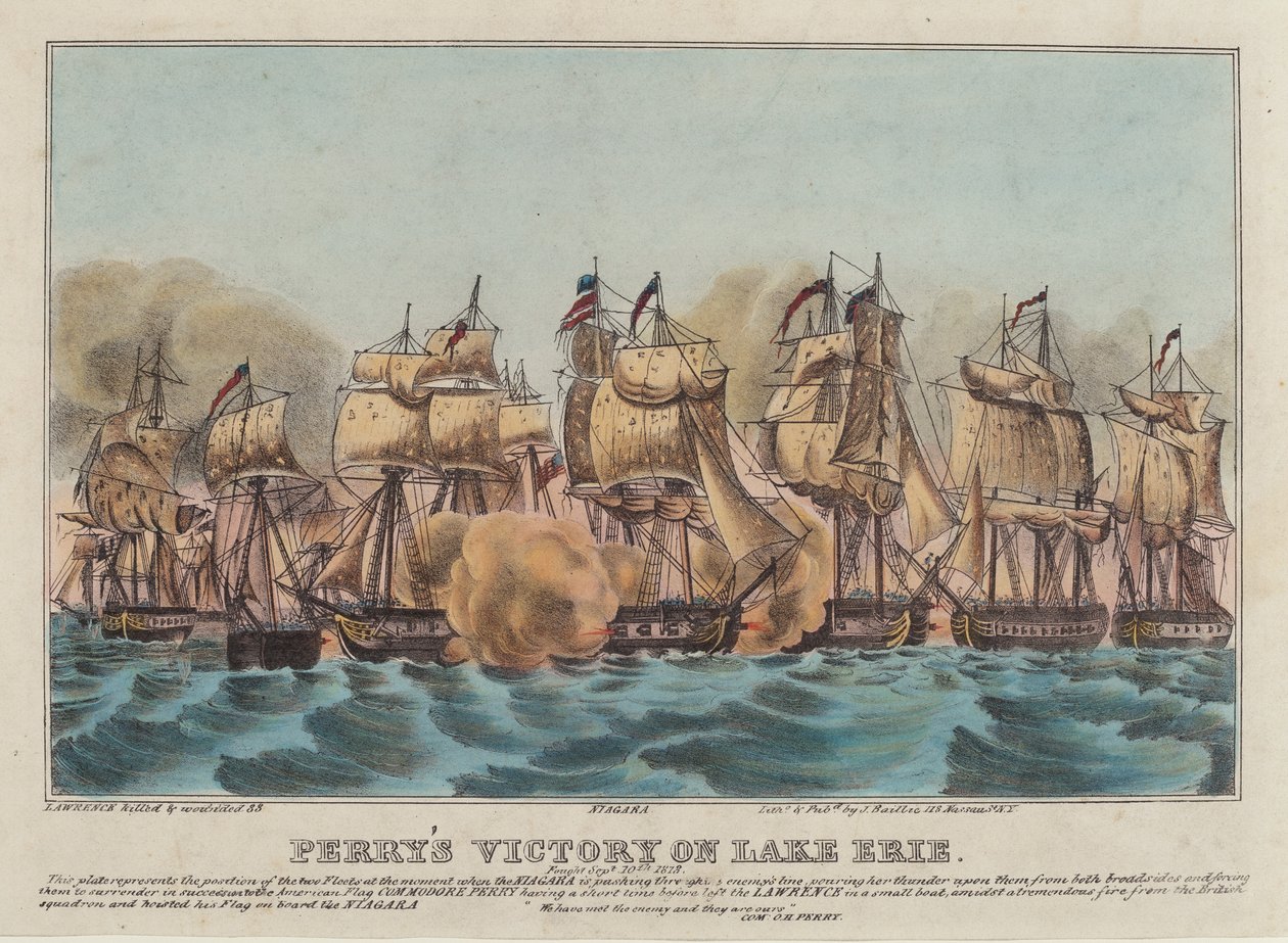 La victoire de Perry sur le lac Érié - Napoleon Sarony