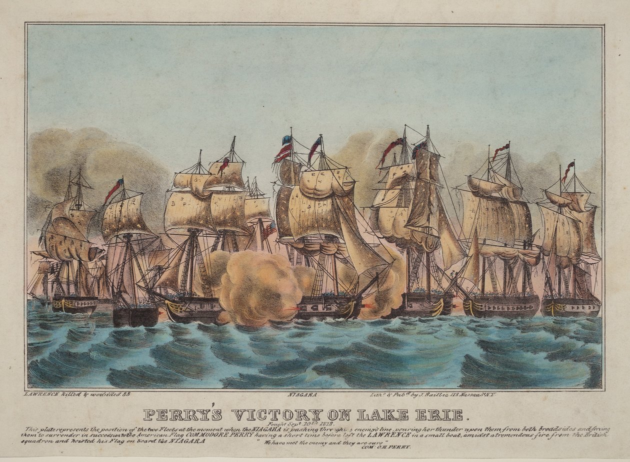 La victoire de Perry sur le lac Érié - Napoleon Sarony