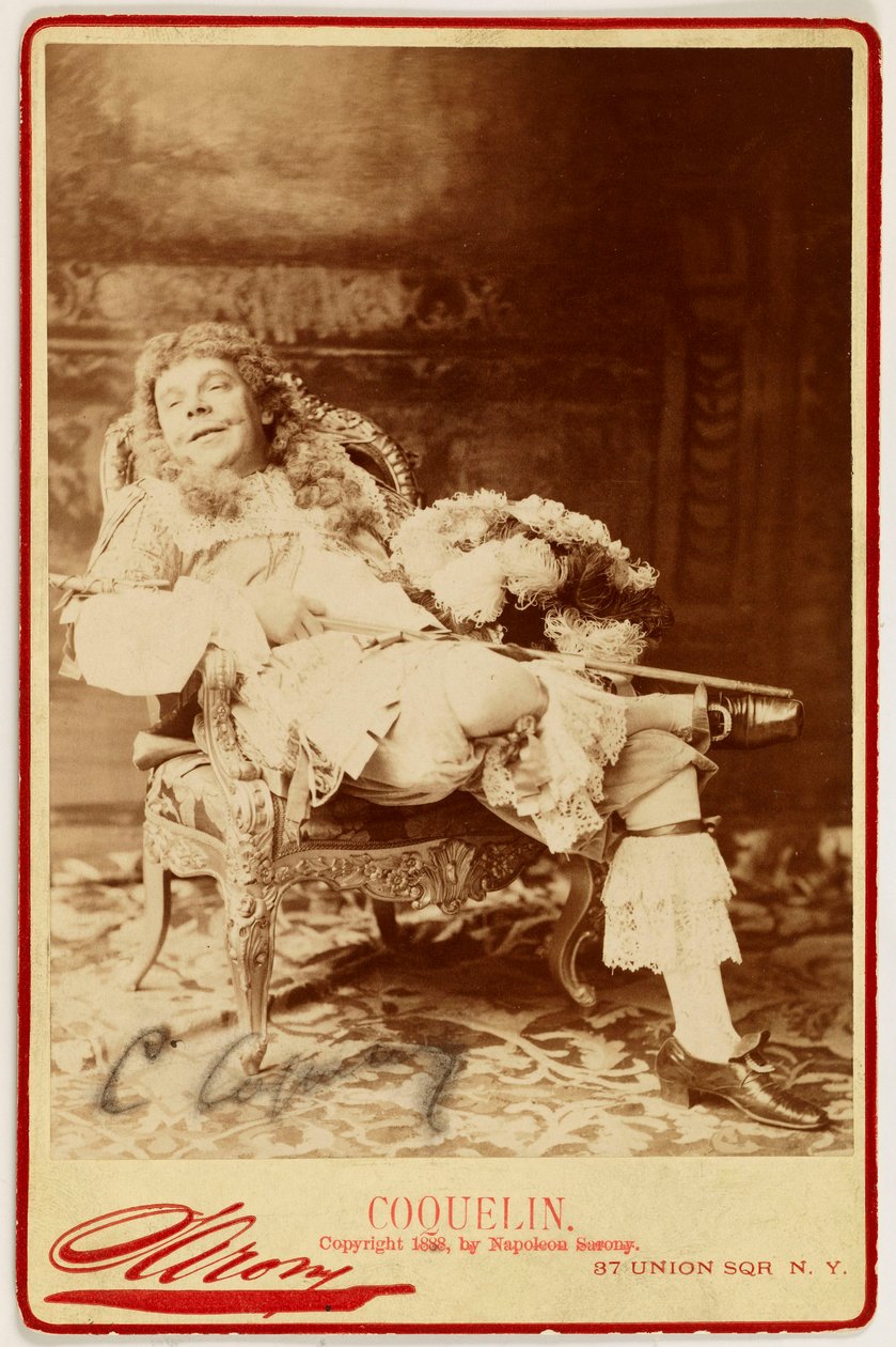 Porträt von Ernest Coquelin, genannt Coquelin cadet, (1848-1909), Schauspieler - Napoleon Sarony