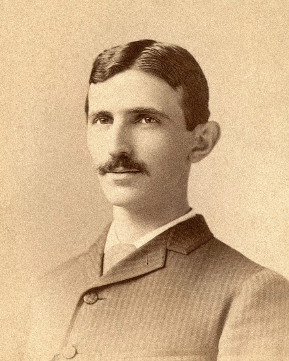 Portrait de Nikola Tesla vers 1885 - Napoleon Sarony