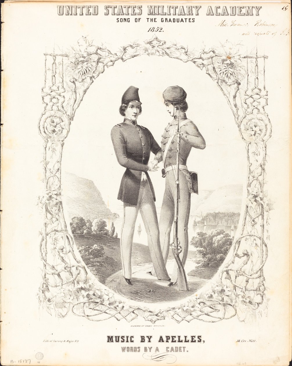 Académie militaire des États-Unis, Chant des diplômés - Napoleon Sarony, after James McNeill Whistler