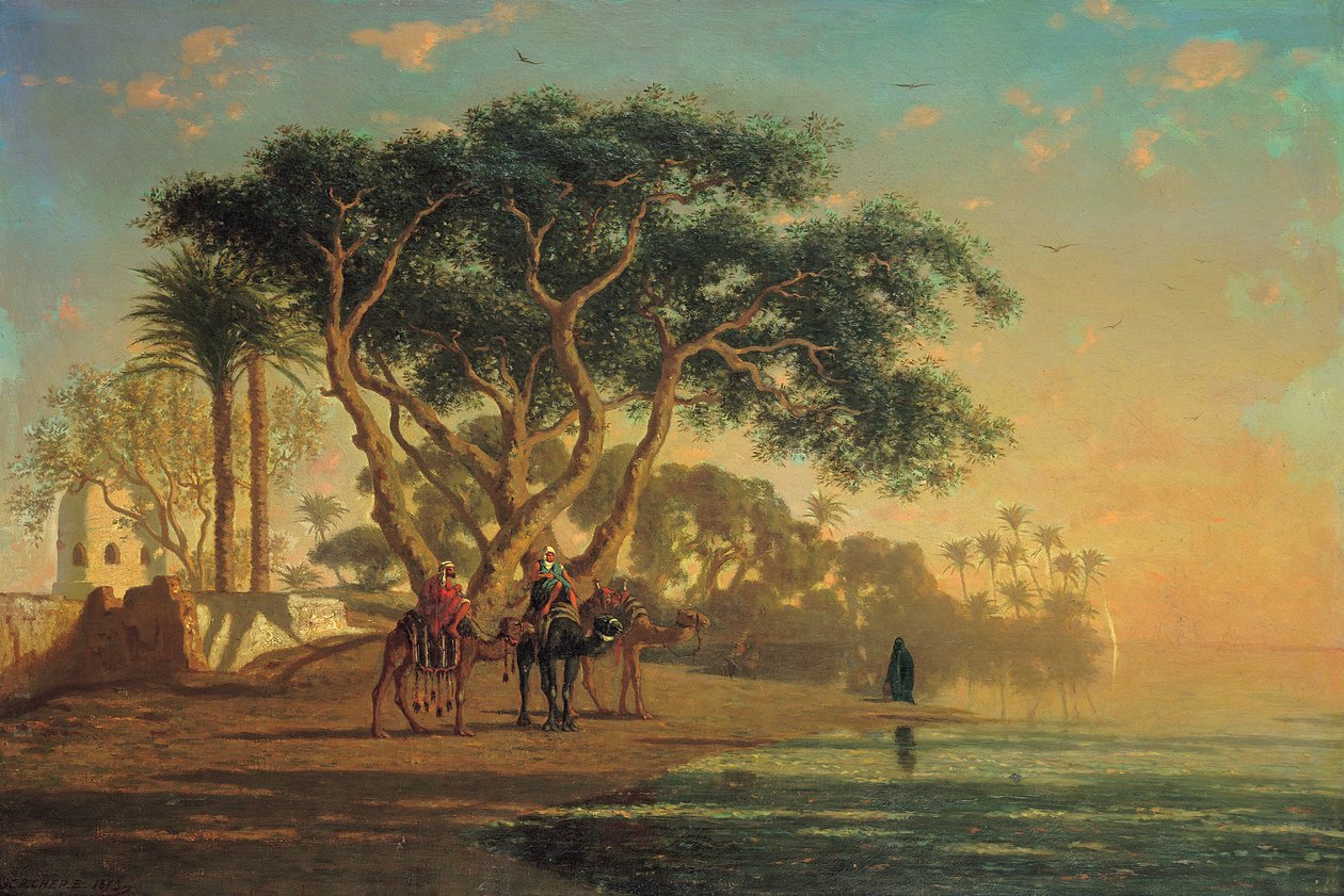 Oasis arabe, 1853 - Narcisse Berchere