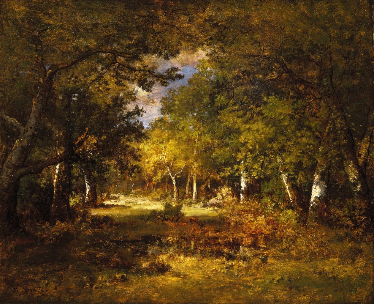 Scène de forêt - Narcisse Virgile Diaz la de Peña