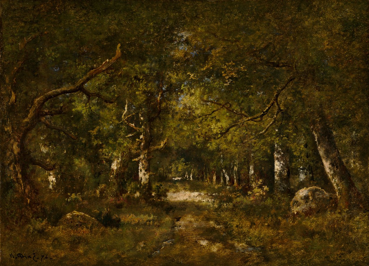Scène forestière (1874) - Narcisse Virgile Diaz de la Peña