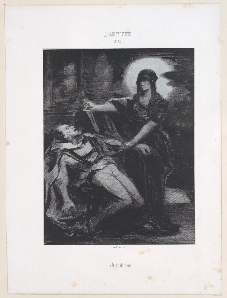 La mort de peur - Narcisse Virgile Diaz de la Peña
