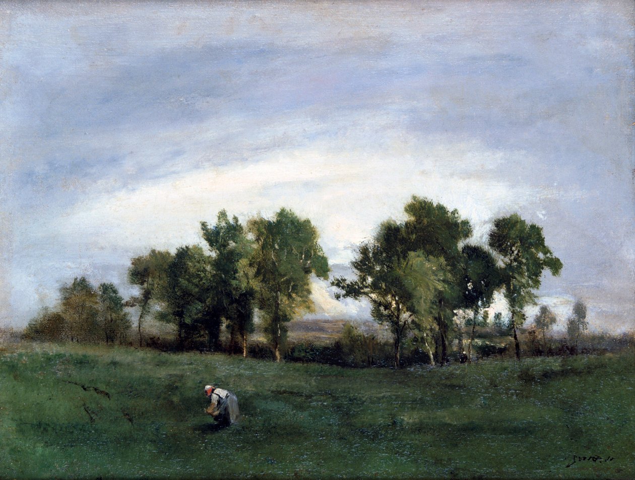 Femme dans un champ de campagne, c1828-1876 - Narcisse Virgile Diaz de la Peña