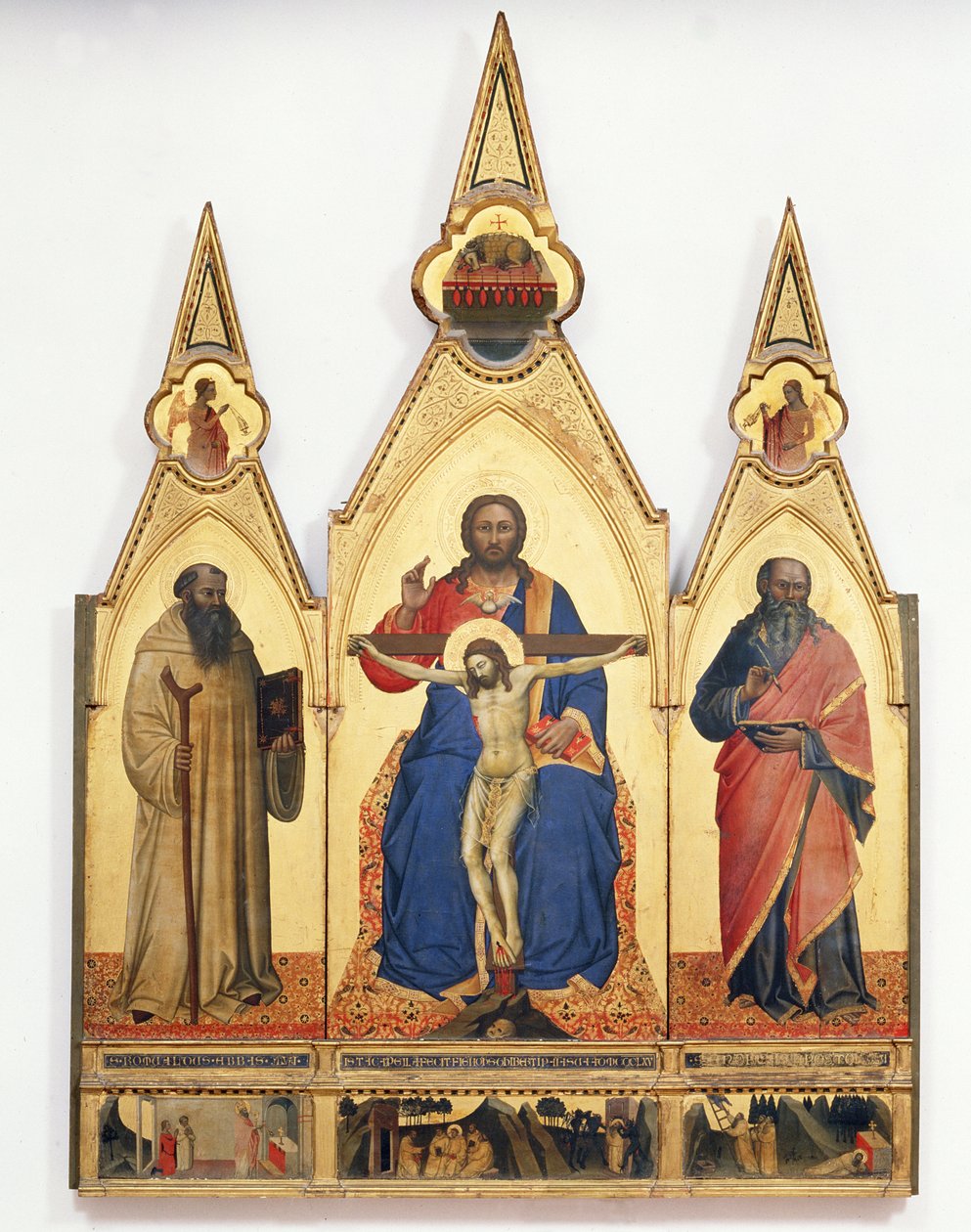 La Sainte Trinité avec Saint Romuald et Saint André - Nardo di Cione Orcagna