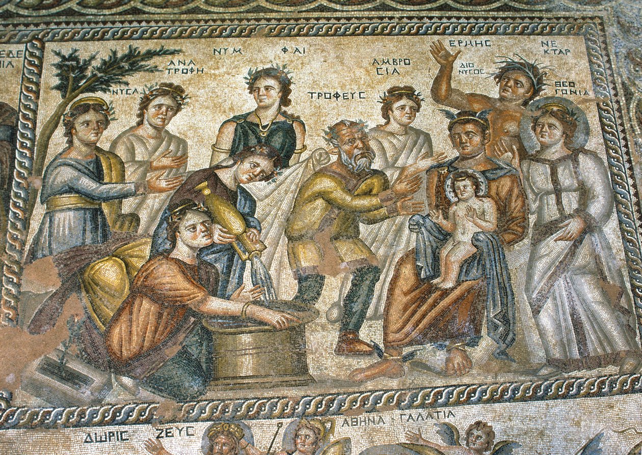 Mosaïque romaine dans la villa Maison d
