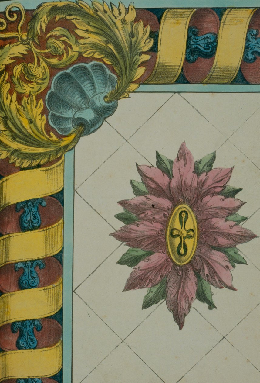 Motif de bordure orné, page de 