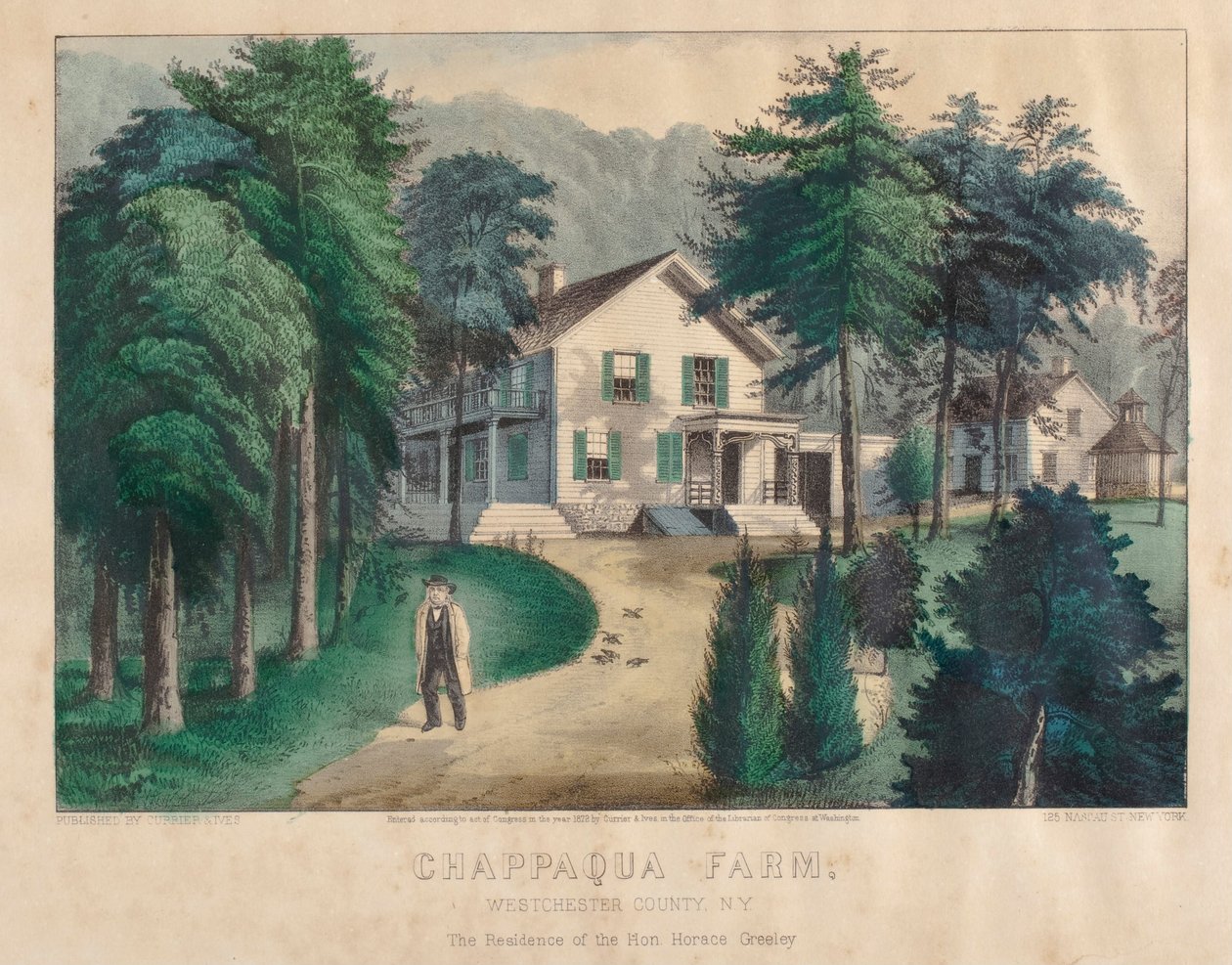 Ferme de Chappaqua, comté de Westchester, New York - Nathaniel Currier