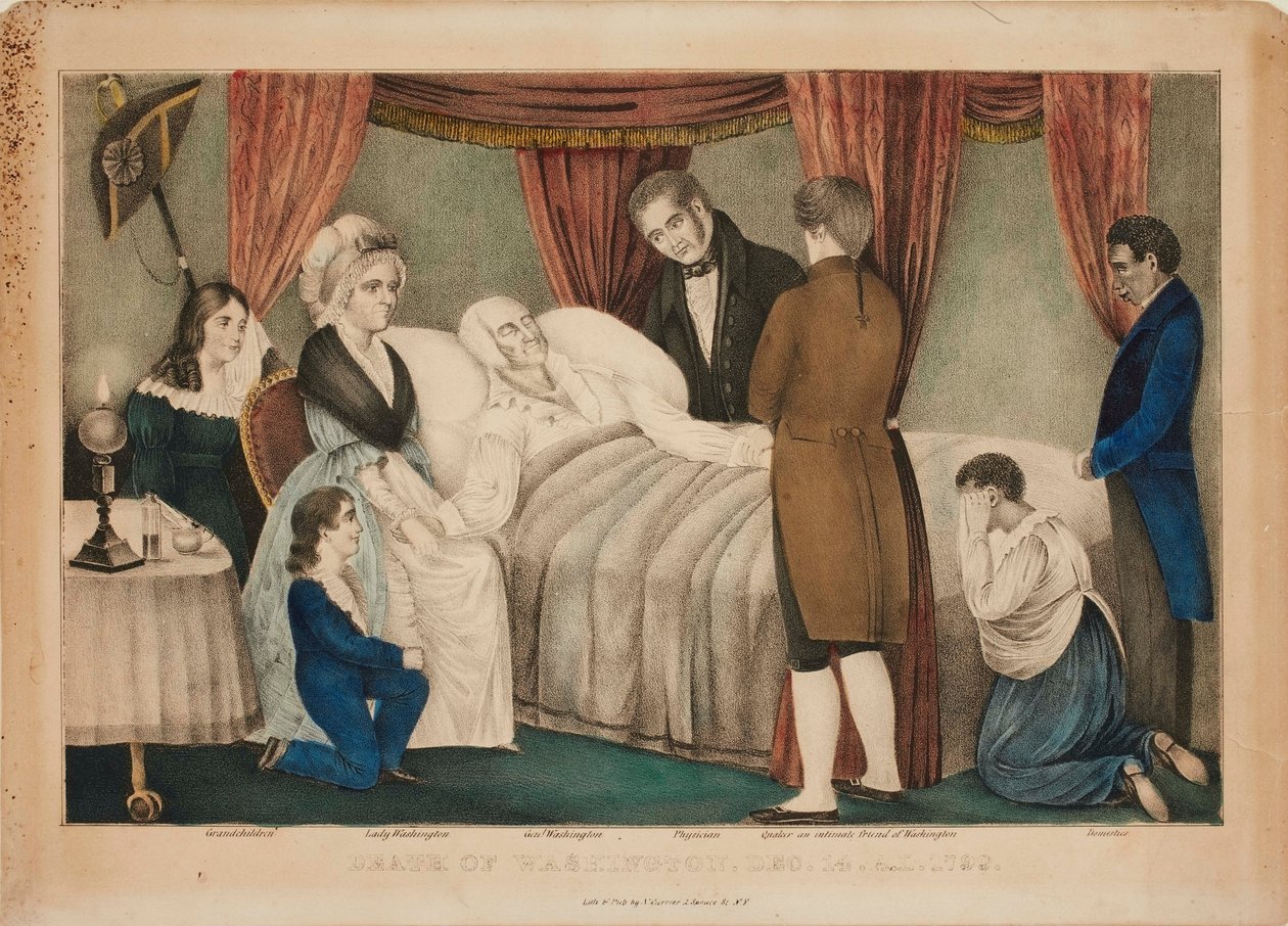 La mort de Washington - Nathaniel Currier