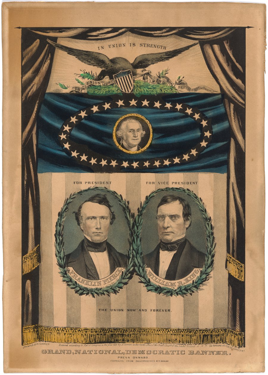 Franklin Pierce et William R. King - Nathaniel Currier