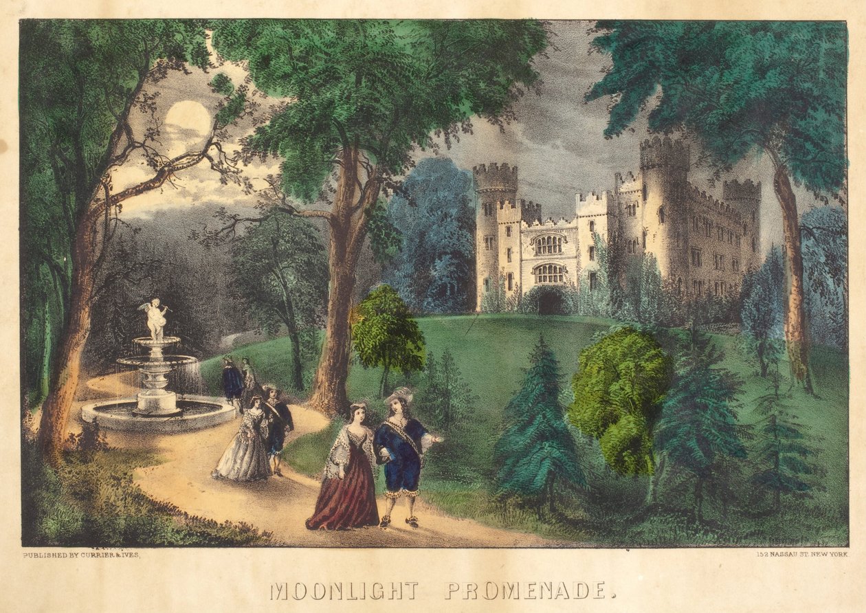 Promenade au clair de lune - Nathaniel Currier