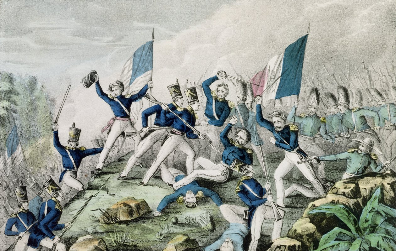 Assaut des hauteurs de Cerro Gordo, 1847 - Nathaniel Currier