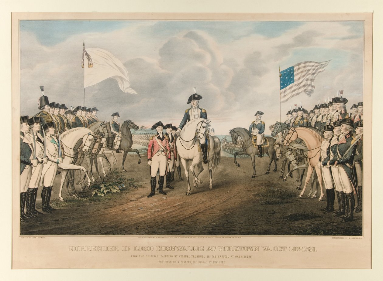 Reddition de Cornwallis à Yorktown, Virginie, 19 oct. 1781 - D
