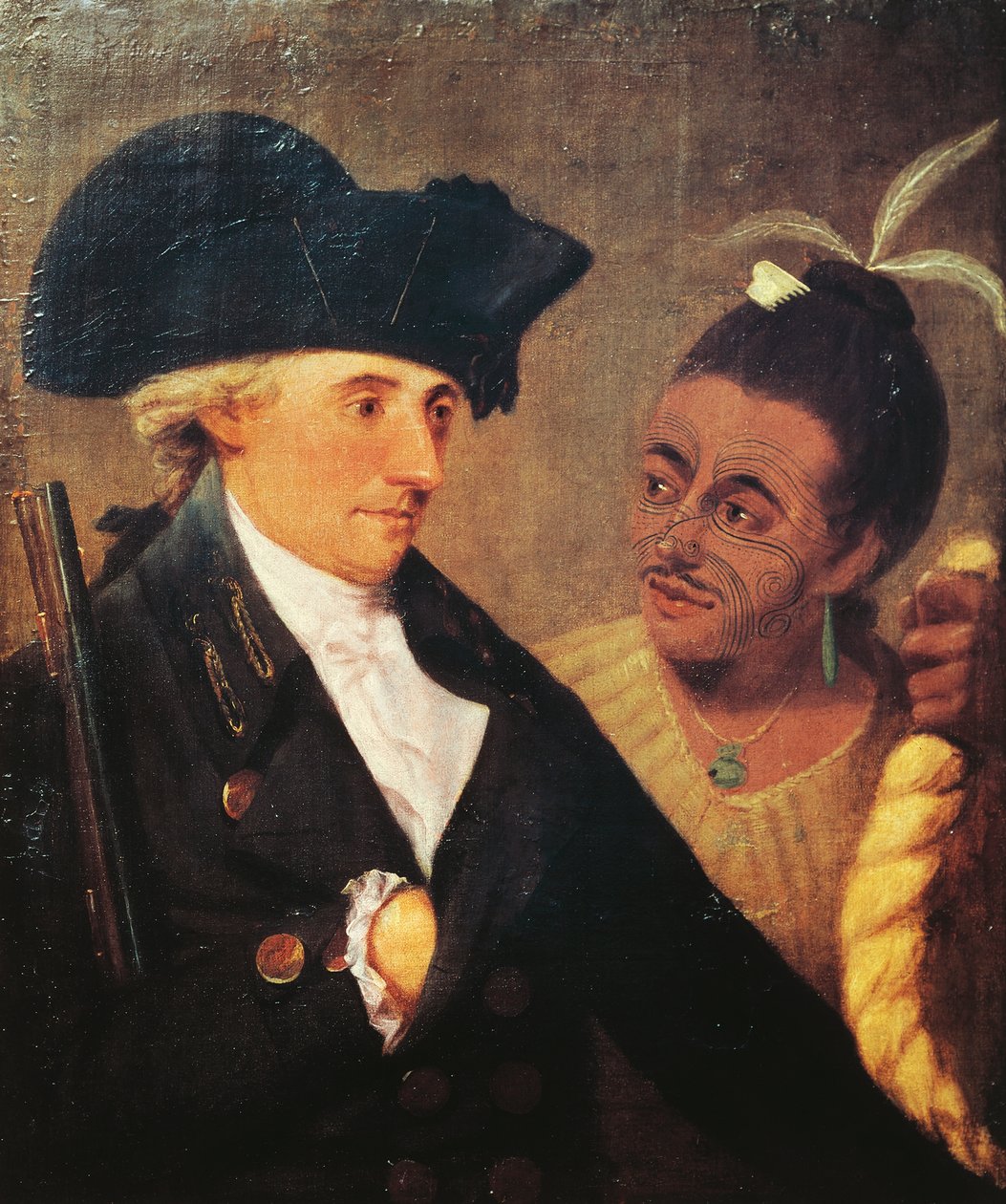 Portrait du capitaine Charles Clerke, capitaine anglais et compagnon de voyage de James Cook. Peinture de Nathaniel Dance-Holland - Nathaniel Dance Holland