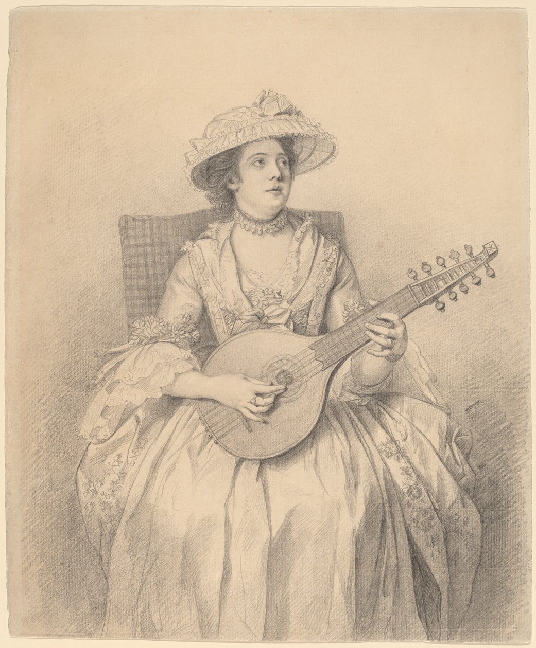 Femme jouant du cistre - Nathaniel Dance Holland
