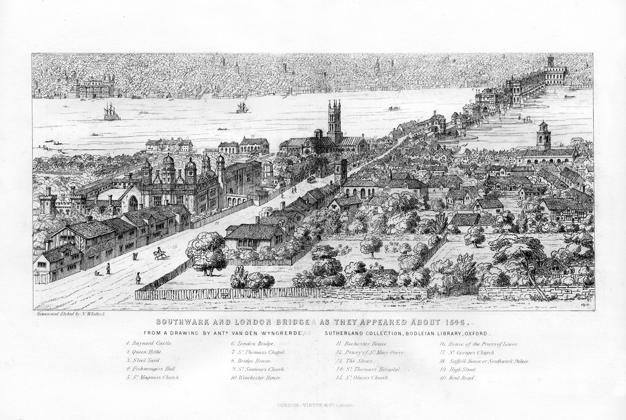 Southwark et London Bridge tels qu