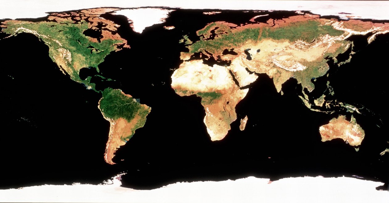 Photomosaïque de la Terre sans couverture nuageuse. - National Aeronautics and Space Administration National Aeronautics and Space Administration