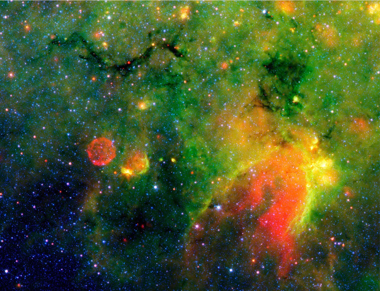 Image infrarouge du télescope spatial Spitzer d