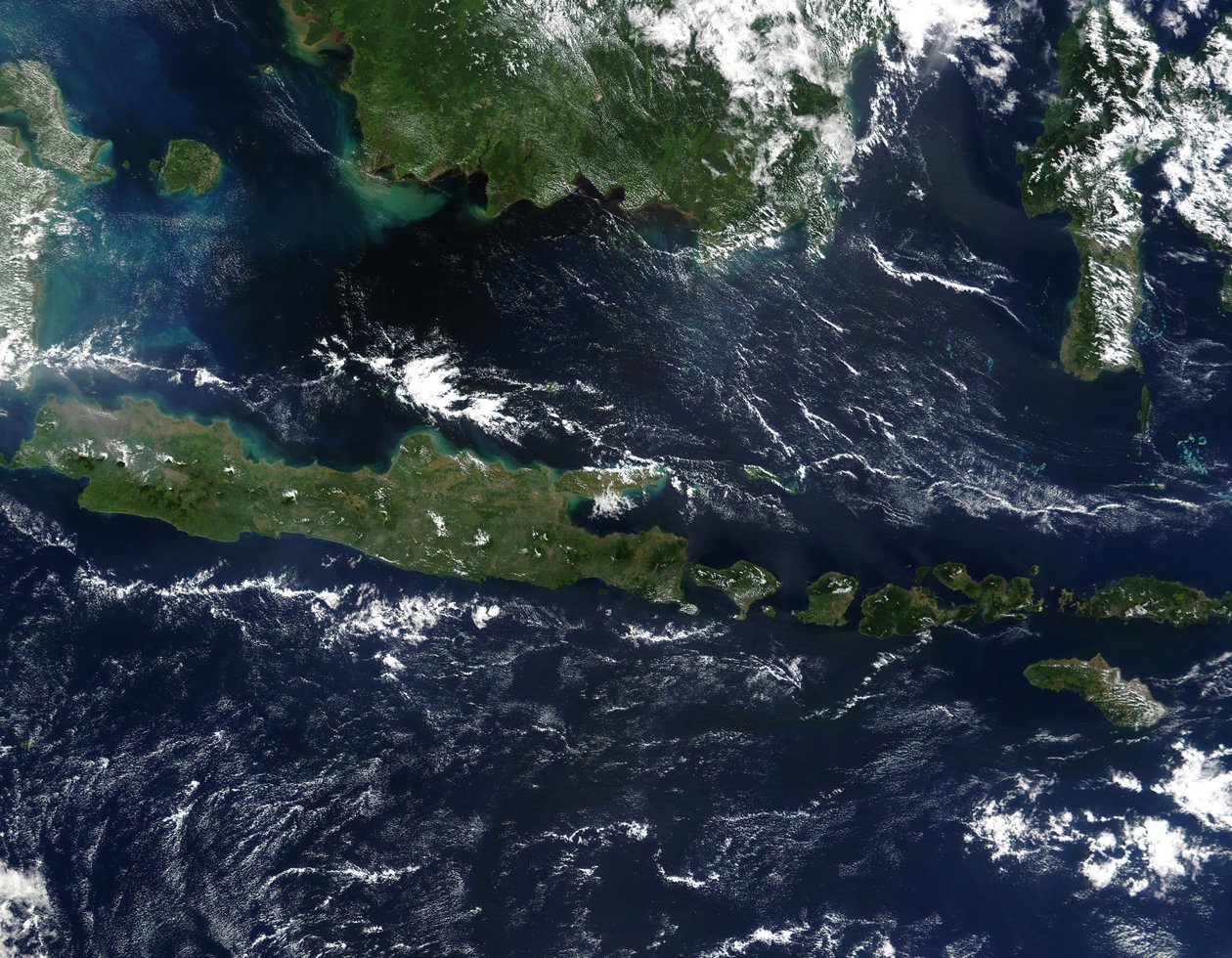 Image satellite en vraies couleurs de l