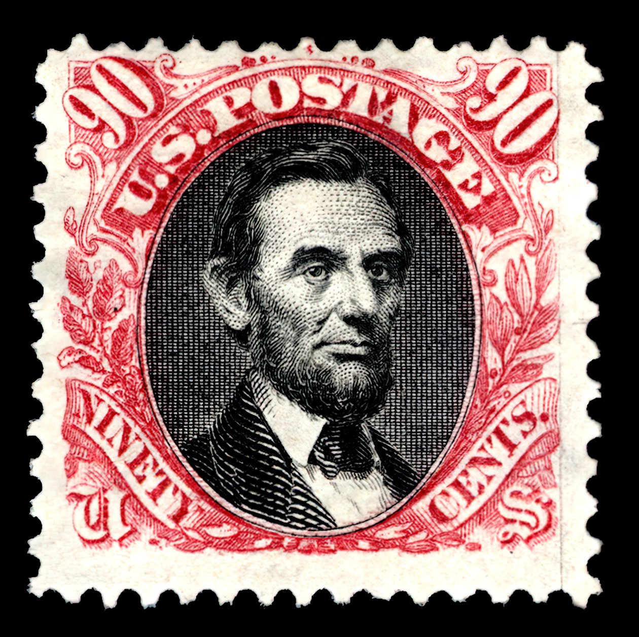 90c Abraham Lincoln réédition unique, 1875 - National Bank Note Company