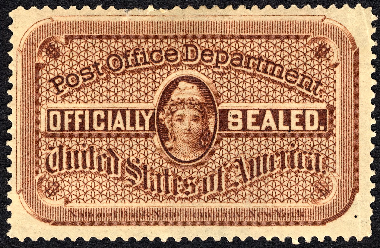 Sceau de la poste, c. 1879 - National Bank Note Company