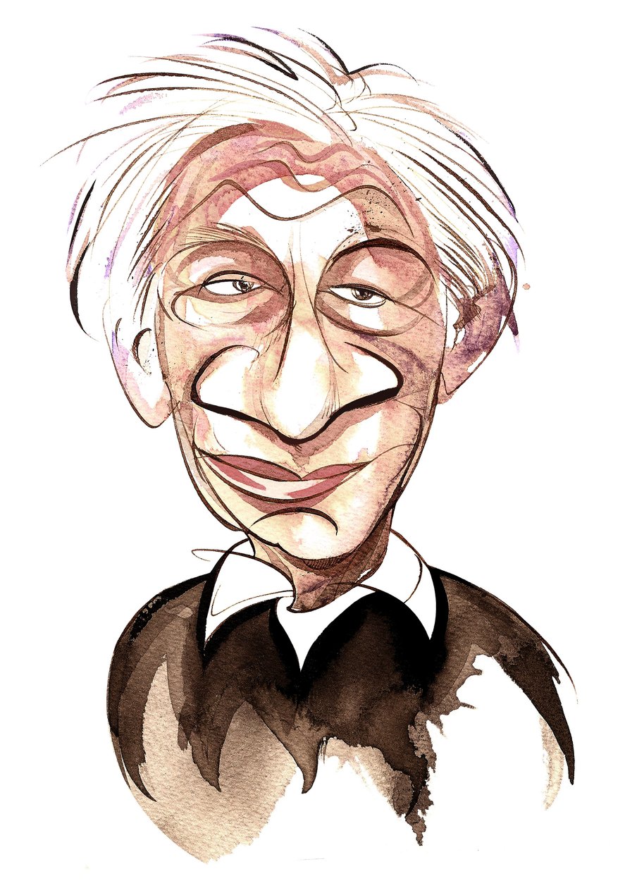 Alexander Goehr - caricature en couleur - Neale Osborne
