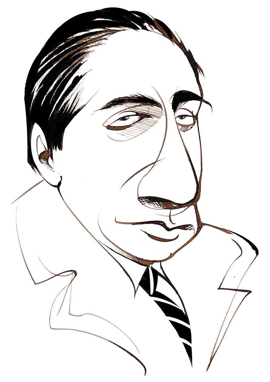 Alfredo Casella, compositeur italien (1883 - 1947) caricature - Neale Osborne