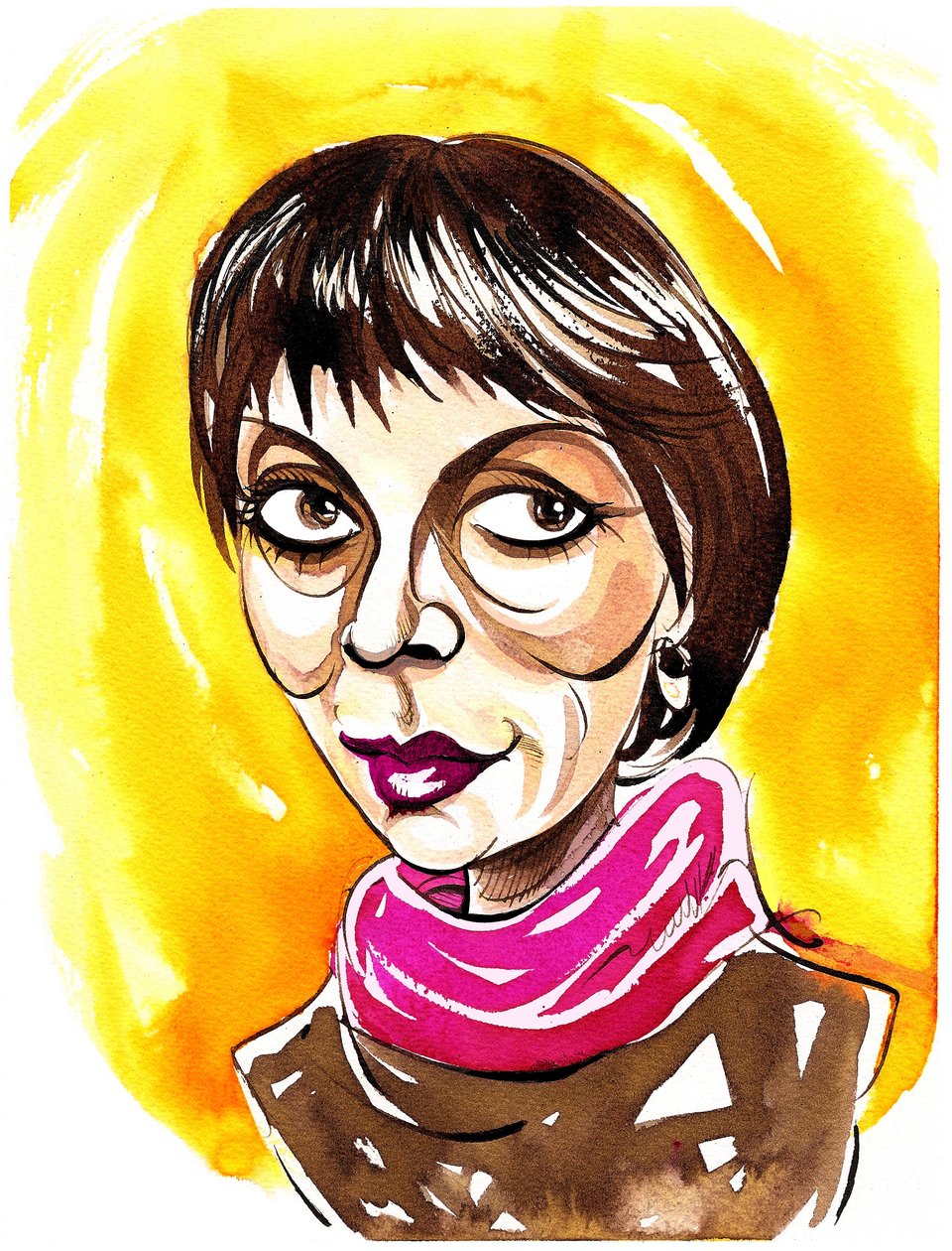 Brigitte Fassbaender - caricature - Neale Osborne