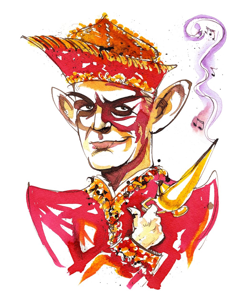Carl Nielsen, caricaturé en Aladdin - Neale Osborne