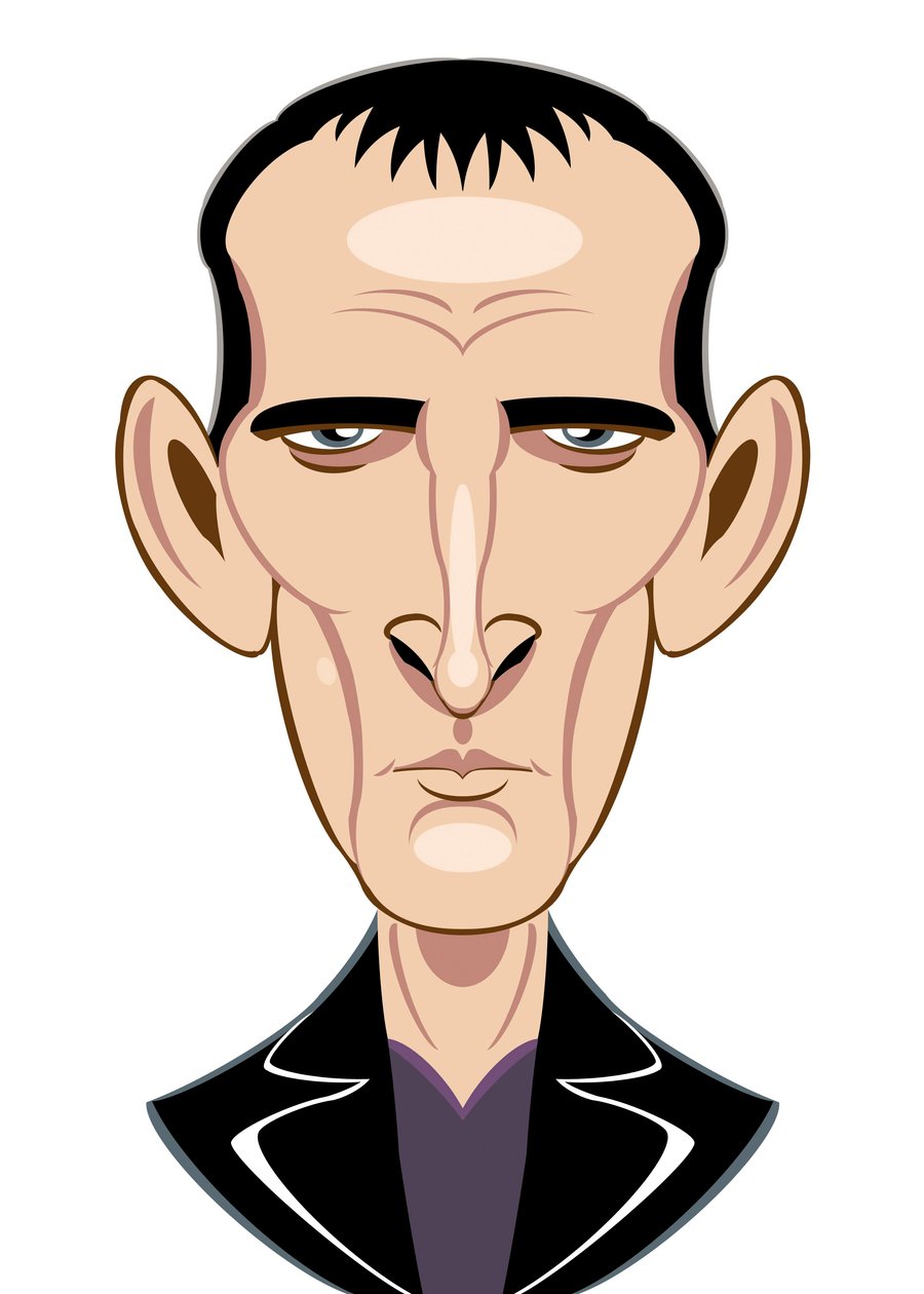 Christopher Eccleston en Docteur Who - caricature - Neale Osborne