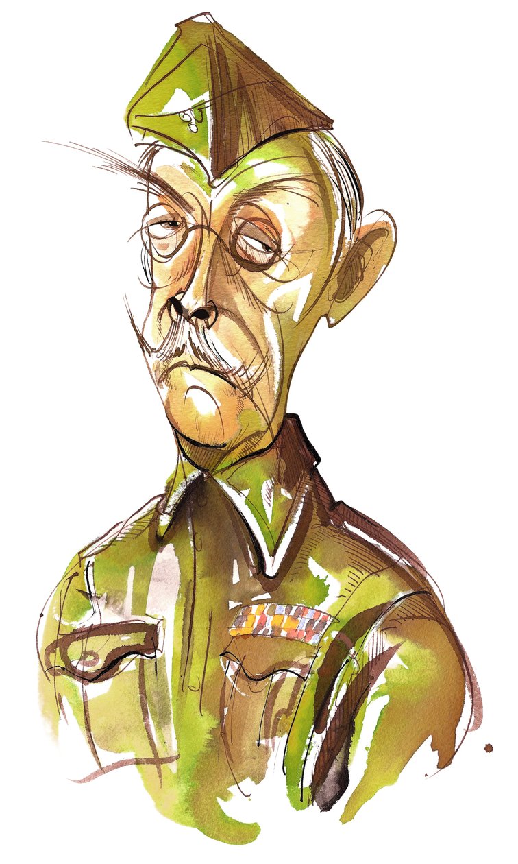 Clive Dunn en caporal Jack Jones dans la comédie télévisée de la BBC Dad