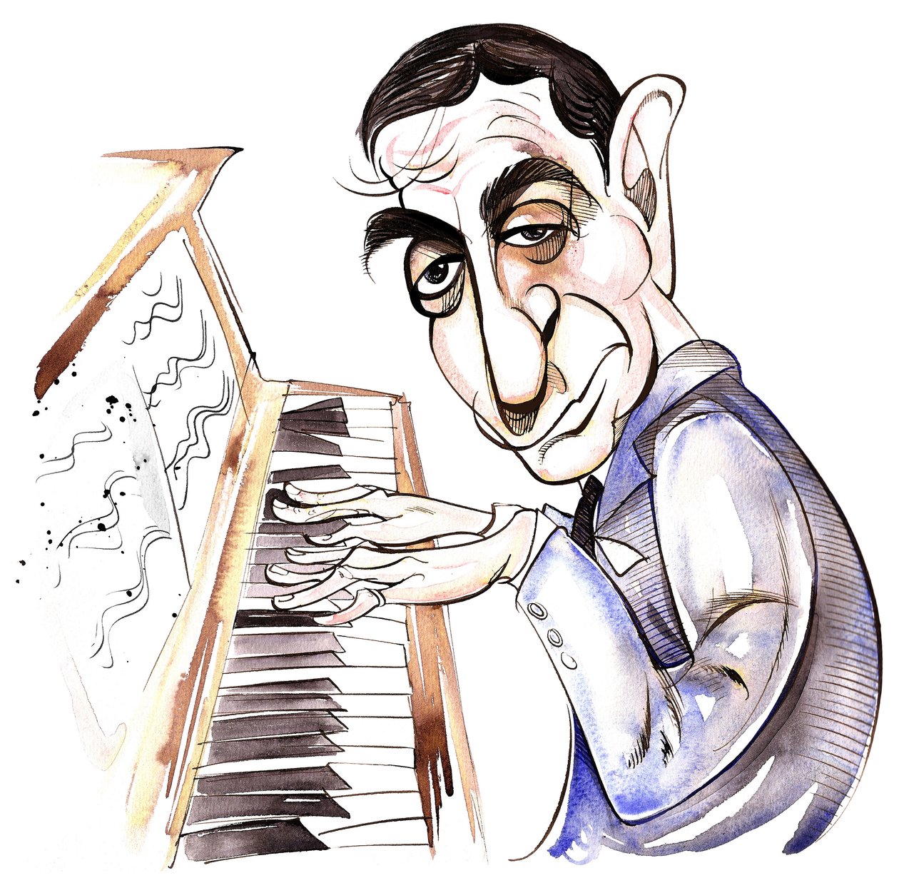 Irving Berlin - caricature - Neale Osborne