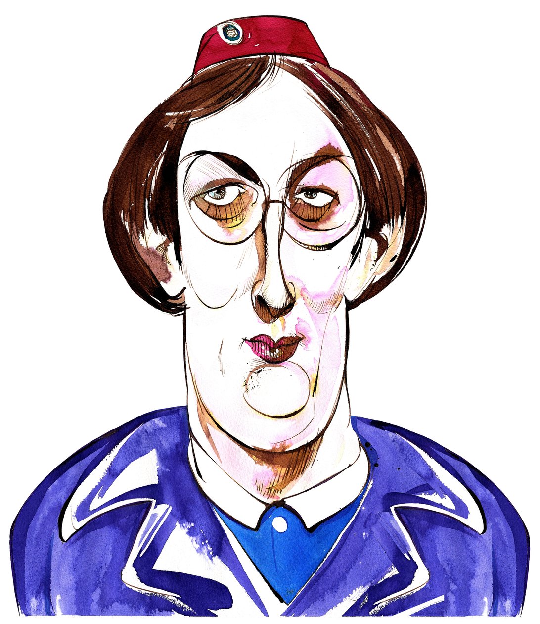 Miranda Hart - caricaturée en Chummy de la série dramatique de la BBC Call the Midwife - Neale Osborne