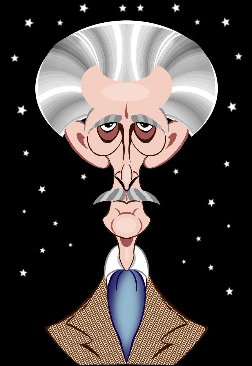 Peter Cushing en Docteur Who - caricature - Neale Osborne