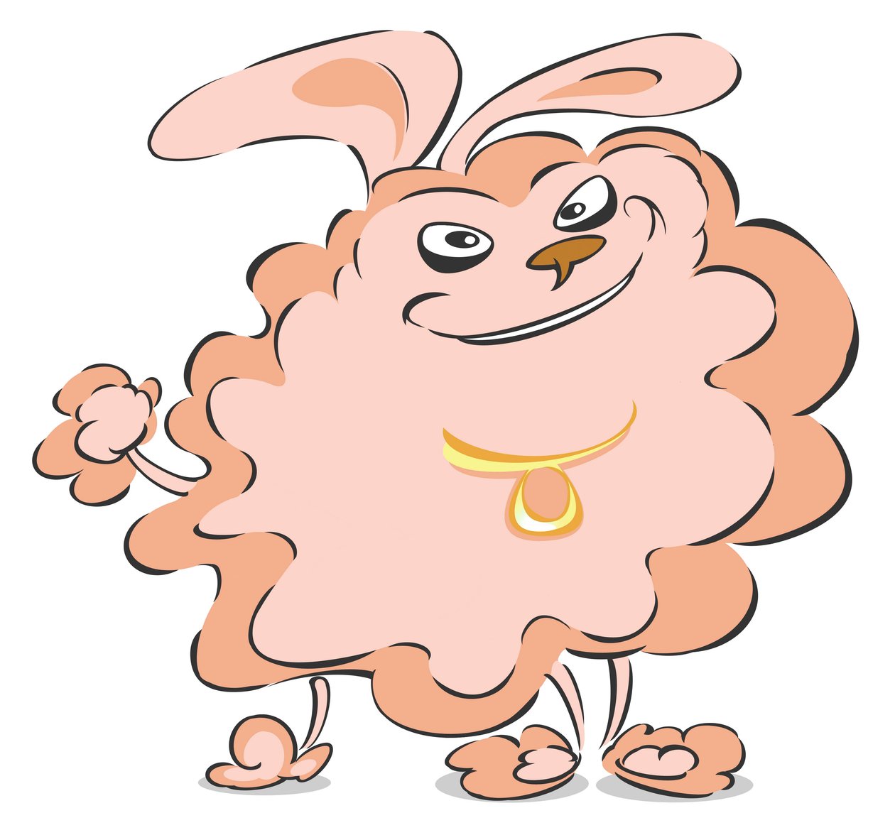 Caniche pompon - caricature - Neale Osborne